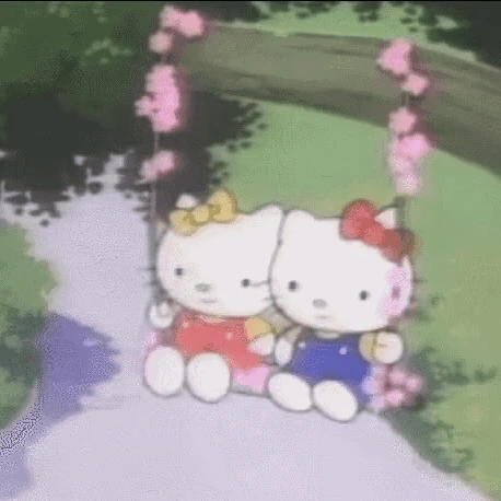 hellokittycoupleswing emote