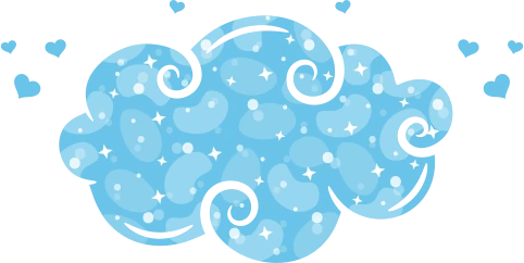 BlueSparklyCloud emote