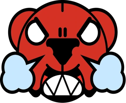 Nita1_Angry_BrawlStars_Pin sticker