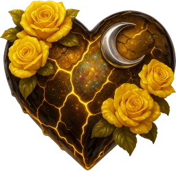 Yellow_goth_heart emote