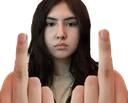 middlefingerlady emote