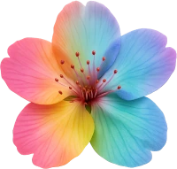 Rainbowsakuraflower emote