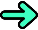 arrowturquoise emoji