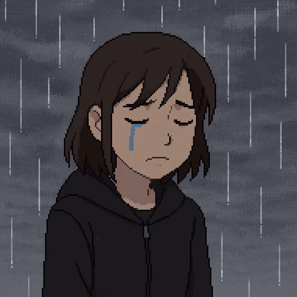 Chorando emote