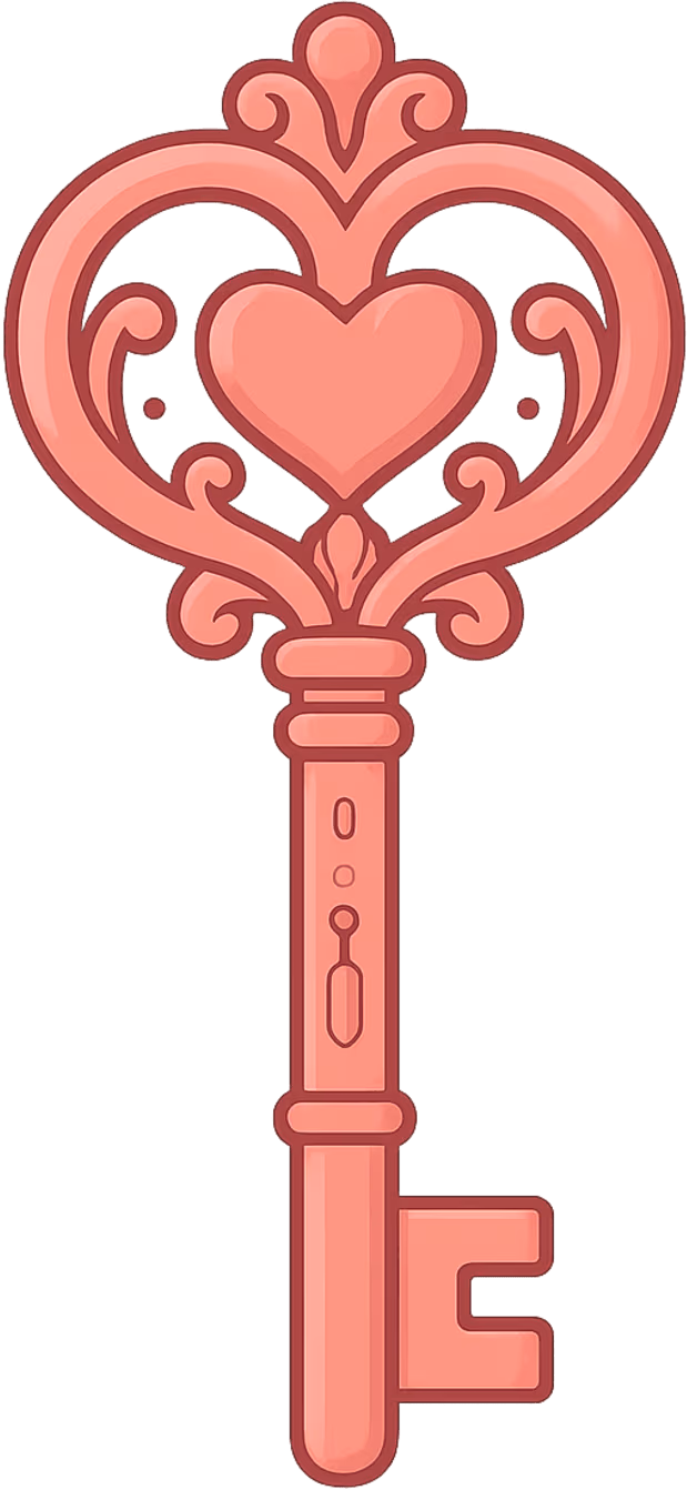 red_key_with_heart emote