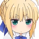SaberBlush emote