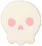 Whiteghostwithpinkeyes emote