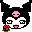kuromi_rose static emote