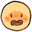 blushes emote