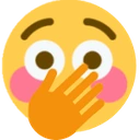 flushed_over_mouth emote