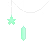 greenhangingstars emoji