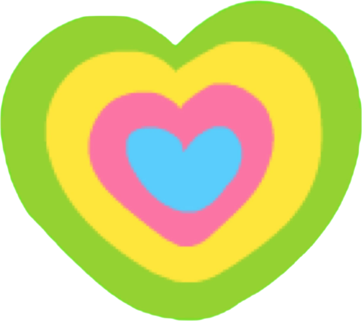 CartoonHeartRainbow emote
