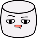 BoredMarshmallow emote