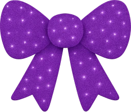 Purple_glitter_bow emote