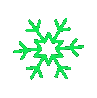 Lightgreensnowflake emote