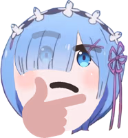 Rem_Thinking emote