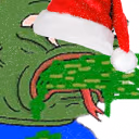 santa_pepe_puke emote