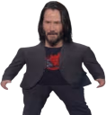 MiniKeanuReeves emote