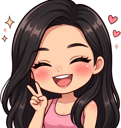horchata_wearing_pink_showing_happy emote