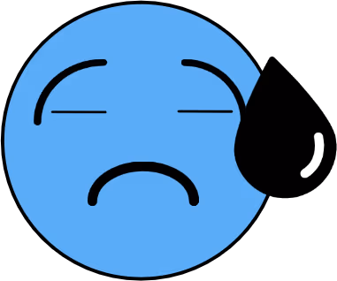 BlueFaceSad emote