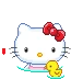 HelloKittySwim emote