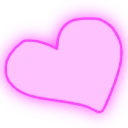 pinkheartglow emote