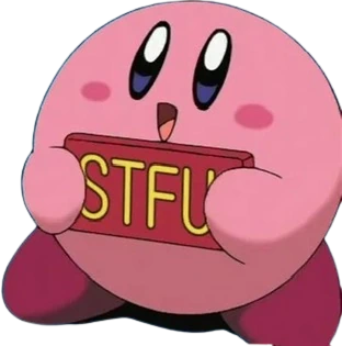 Kirby_stfu emote