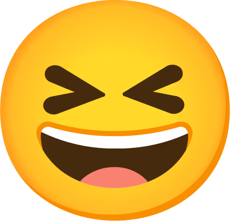 GrinningSquintingFaceEmoji emote