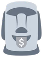 moyai_money_mouth emote