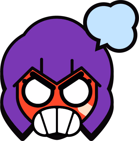 Angry_Shelly_BrawlStars_Pin emote