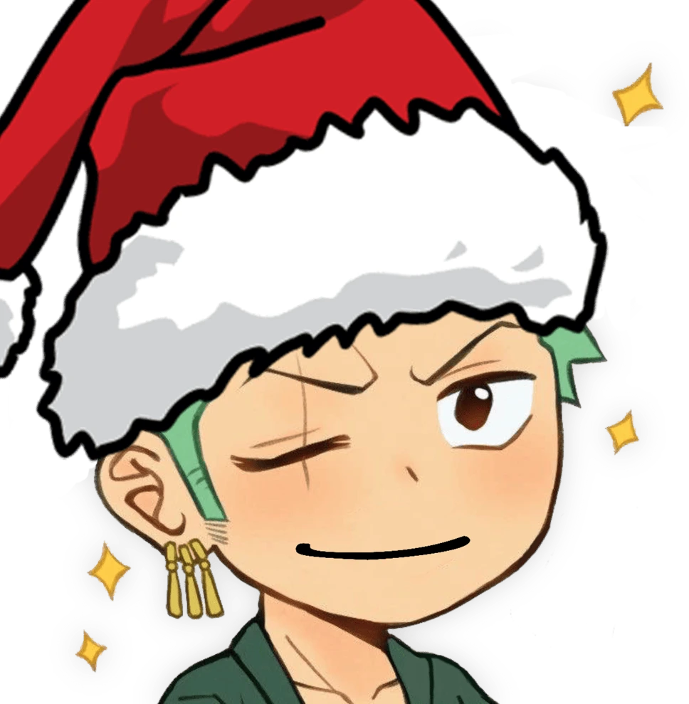 Zoro_SmileSanta emote