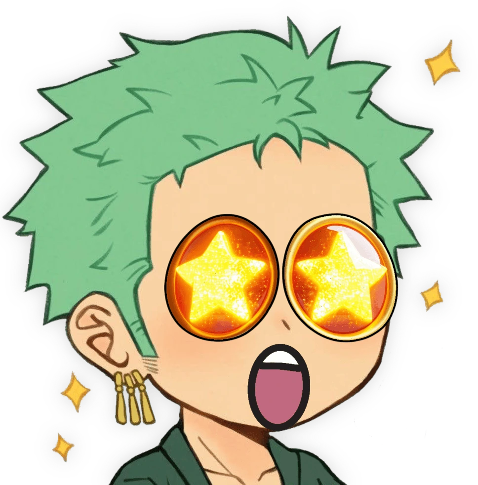 Zoro_ShockedStar emote