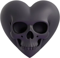 Blackgothskullheart emote