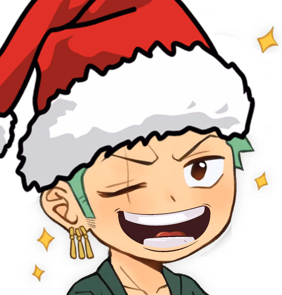 Zoro_SmileChristmas emote