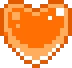 LightOrangeSpinningPixelHeart emoji