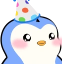 PenguPartyHat emote