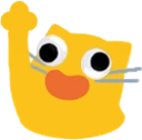 blobcatgooglywavereverse emote