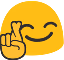 blobfingerscrossed emote