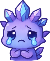 Sad static emote