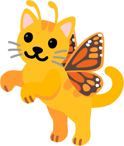 Butterflycat emote