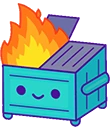 DumpsterFire emote