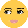 Woman_Face_Side_Eye emote