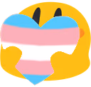 BlobTransgenderHeart emote