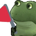 FrogeRedFlag emote