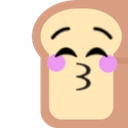 KissingBlushBread emoji
