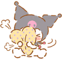 KuromiEmbarassedHug emote