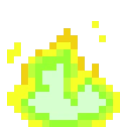 PixelYellowFire emote
