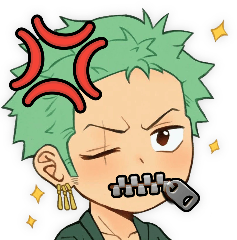 Zoro_MadCursing emote