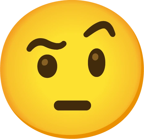 FacewithRaisedEyebrowEmoji emote