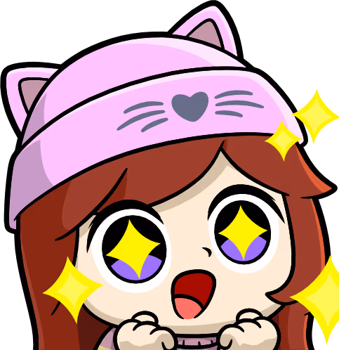PinkBeanieSurprised emote